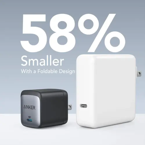Cargador Celular Anker 715 Nano II 65W USB-C GaN II con PPS, PIQ 3.0 y Enchufe Plegable — imagen 4